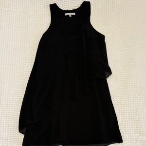 Naked Zebra Black Layered Chiffon Dress EUC S